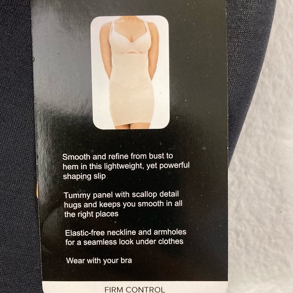 NEW WACOAL BLACK SHAPEWEAR  SLIP , SMALL - Picture 3 of 5